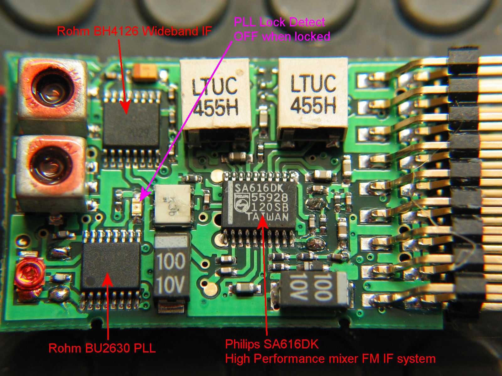 RP8D1 Top Layer with filter and crystal removed