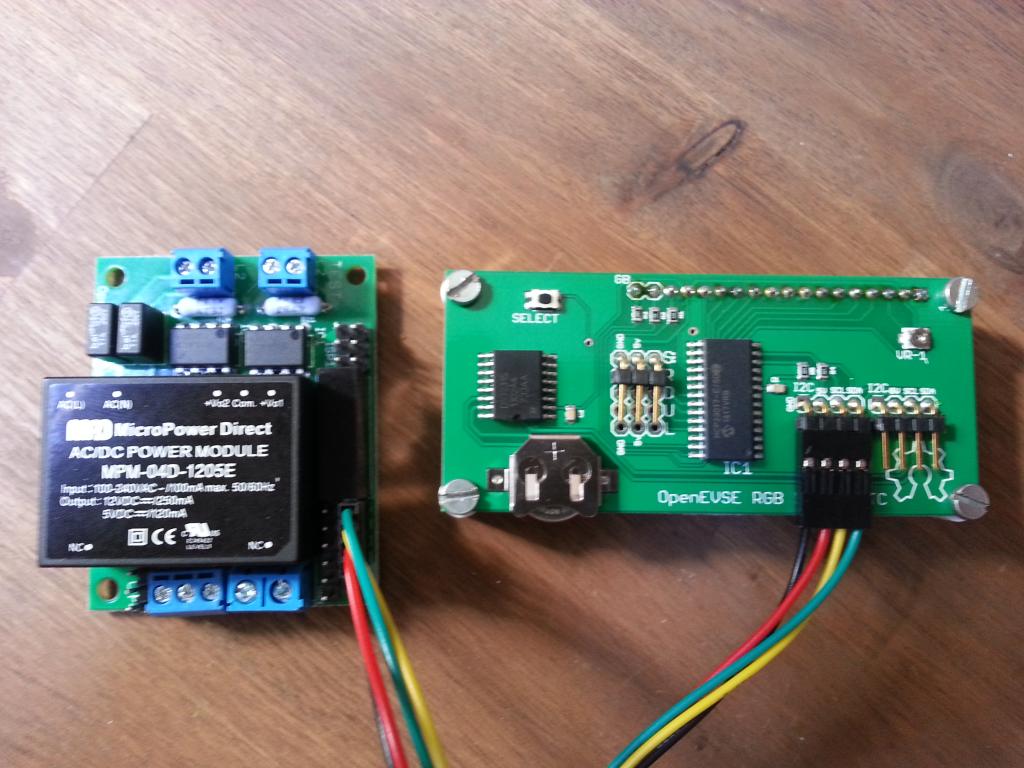 Obviously the openEVSE Plus kit comes with a AC/DC converter already, correct resistors for AC voltage detection are included as well.