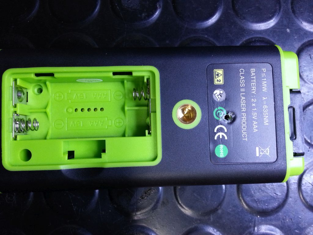 Battery box and backside label.