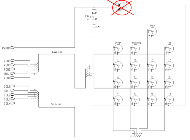 Keyboard schematic.